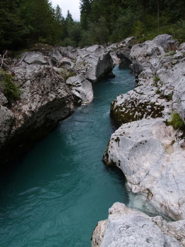 Řeka se prokousává i velmi úzkými kaňony a je opravdu kouzelná. Mlžné nebe mi dnes pomáhá s focením, prudké polední slunce by nebylo to pravé, ořechové.