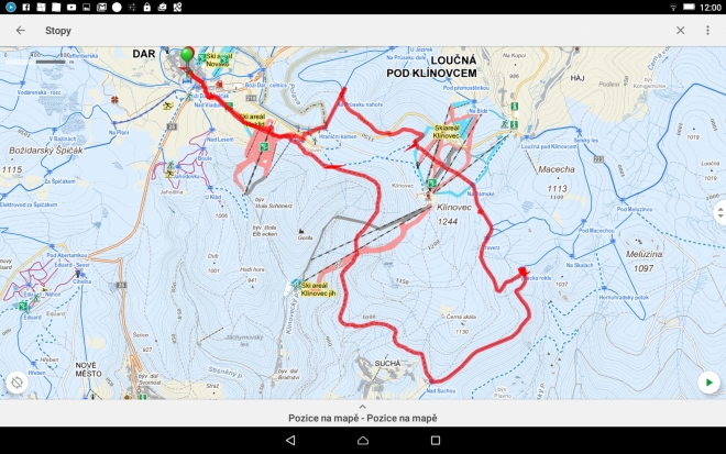 Trasa okolo Klínovce - 18 km