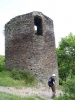 Rabštejn nad Střelou - věž gotického hradu.