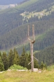 Pohled k Hnědému vrchu, na který vede z Pece lanovka využitelná i v létě.