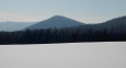 Vrch Homole (1 044m) nad Borovou Ladou.