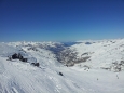 Pohled do údolí Val Thorens a Les Menuires