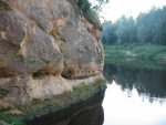 Orlí útesy (Ērgļu klintis) při řece Gauja, Lotyšsko