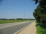 Lotyšská silnice A3 na kraji Valmiery, směr Valka