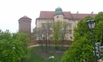 Pohled na část hradu Wawel