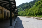 Železniční stanice u Bledského jezera, Slovinsko