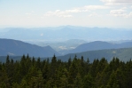 Rozhledna na Rogle (Pohorje, Slovinsko), výhled na jih až jihozápad