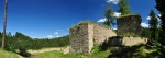 Ruiny hradu Pořešín dotváří malebný kout nad řekou Malší.