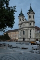 Náměstí Istvána Dobó (Dobó István tér) s minoritním kostelem, Eger, Maďarsko