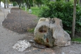 Balatonfüred, park při Balatonu poblíž náměstí