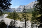 V údolí Wimbachtal, Berchtesgadenské Alpy, Německo