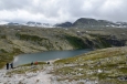 Nad jezerem Rondvatnet, národní park Rondane, Norsko