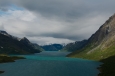 Jezero Gjende, Jotunheimen, Norsko