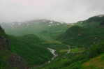 Údolí říčky Valldalselva, Norsko