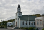 Kostelík v Sauðákrókuru, bohužel zavřený