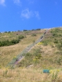 Schody vedoucí k okraji horní nádrže Dlouhých strání