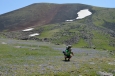 U vrcholu Aždahak (3597 m) v pohoří Geghamy, Arménie