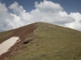 Na vrcholu Aždahak (3597 m) v pohoří Geghamy, Arménie