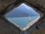 Orámované Lago di Garda.