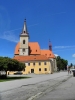 Stojí zhruba uprostřed protáhlého náměstí při starodávné silnici mezi Českým Krumlovem a Prachaticemi a je zasvěcen sv. Maří Magdaleně. Díky znamenitým objevům restaurátorů v devadesátých letech našeho století při odkrývání a obnovování maleb v kostele jsme se o něm dozvěděli mnohem víc, než bylo donedávna známo. Současný kostel je už druhou stavbou tohoto druhu v obci, neboť již před ním tu stál jiný kostelík, zasvěcený stejné světici. (www.mapy.cz)