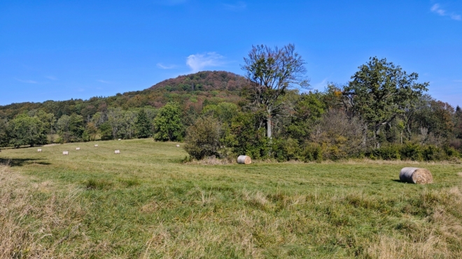 Vzhůru k Zámeckému vrchu (540 m n. m.)...